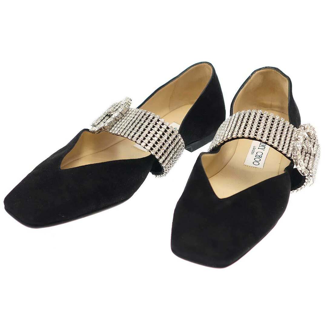 JIMMY CHOO - JIMMY CHOO ジミー チュウ KRISTA FLAT クリスタル JIMMY CHOO - JIMMY CHOO ジミー チュウ KRISTA FLAT クリスタル