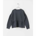 【D.BLK】【105】裏毛フレア袖ボリュームプルオーバー(KIDS)
