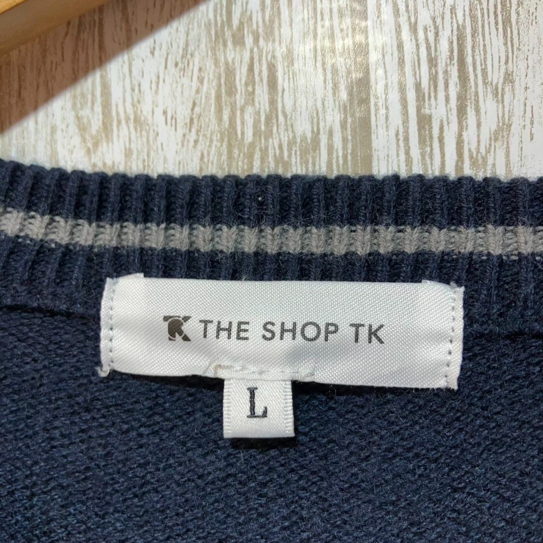 THE SHOP TK - THE SHOP TK◇メンズニット (L) ネイビー THE SHOP TK - THE SHOP TK◇メンズニット (L) ネイビー