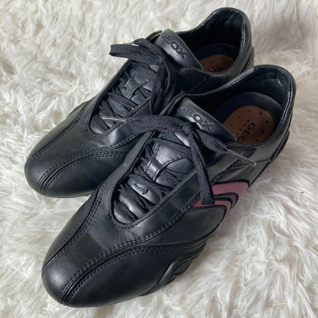 GEOX - 美品 GEOX ジェオックス レザースニーカー 37 約23.5 GEOX - 美品 GEOX ジェオックス レザースニーカー 37 約23.5