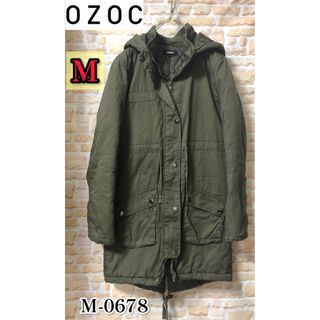 OZOC - ozoc オゾック モッズ風フーデッドコート カーキの通販 OZOC - ozoc オゾック モッズ風フーデッドコート カーキの通販