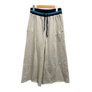 ディーゼル(DIESEL)のディーゼル スウェットパンツ ワイド ラメ XS グレー ネイビー ブルー(スラックス)