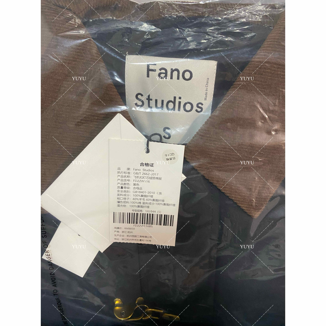 Fano Studios】コーデュロイカラー ハーフジャケット Fano Studios】コーデュロイカラー ハーフジャケット