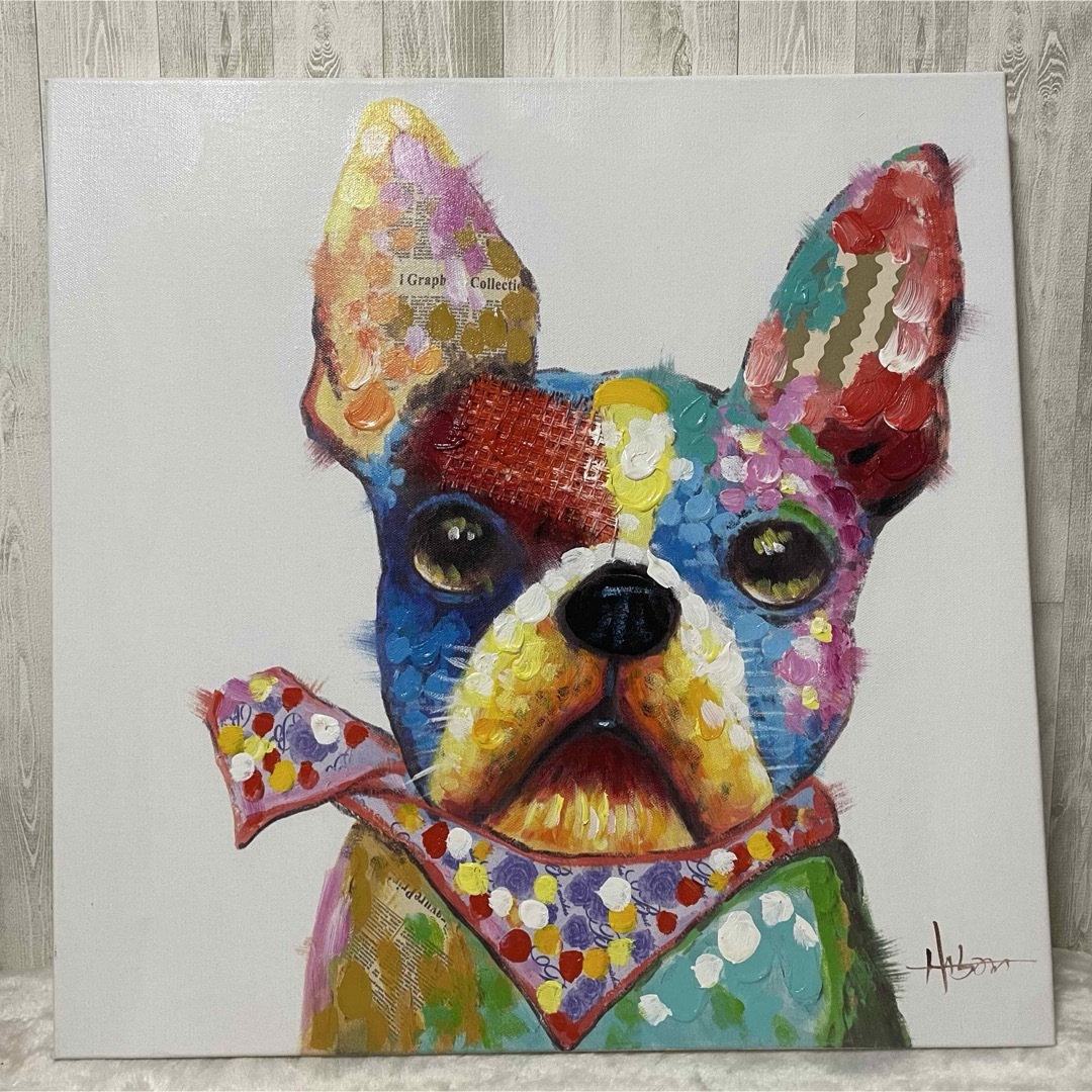 絵画 油絵 額装 肉筆絵画 オイル ペイント アート『バンダナ 絵画 油絵 額装 肉筆絵画 オイル ペイント アート『バンダナ