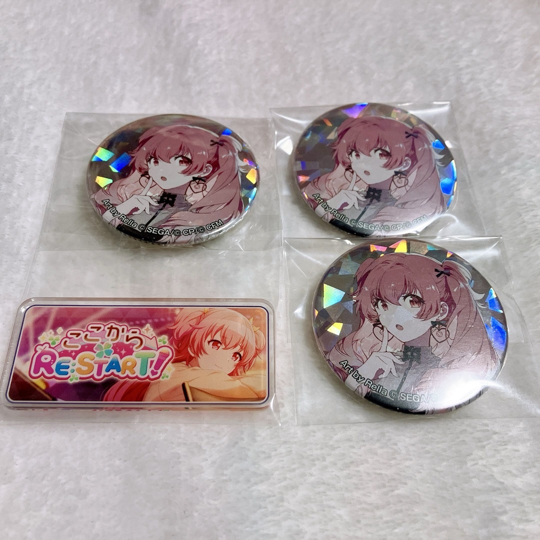 プロセカ 宝石箱 缶バッジ アクリルバナーバッジ 桃井愛莉 エンタメ/ホビーのおもちゃ/ぬいぐるみ(キャラクターグッズ)の商品写真