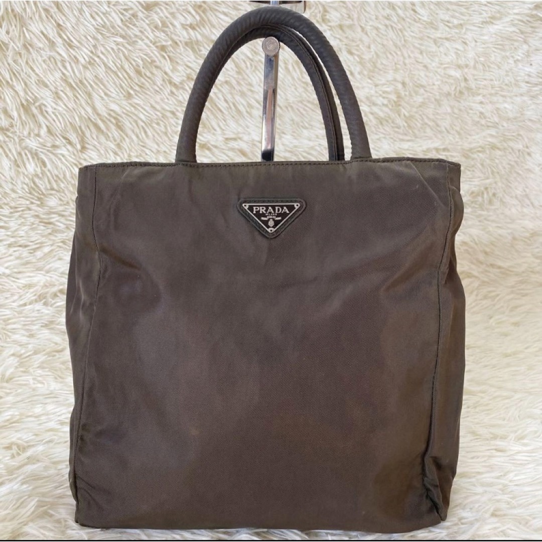 プラダPRADA ミニトートバッグハンドバッグナイロントライアングル プラダPRADA ミニトートバッグハンドバッグナイロントライアングル
