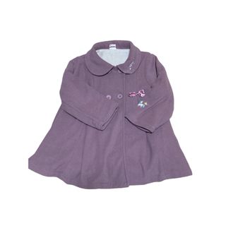 シシュノン(SiShuNon)の女児110㎝　冬物コート　パープル(コート)
