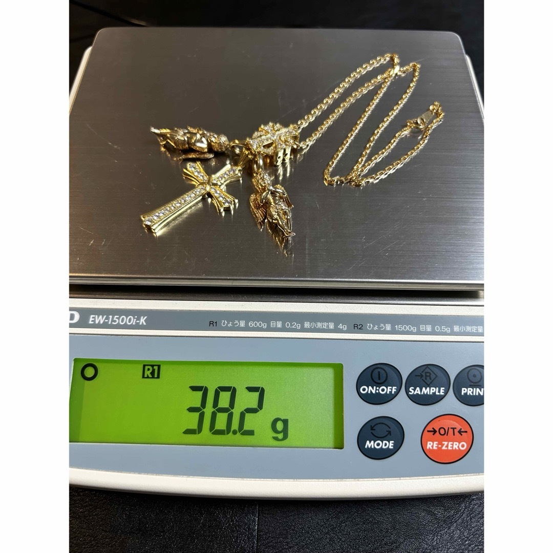 ☆超豪華セット K18 ゆきざき ダブルトップ ネックレス ☆超豪華セット K18 ゆきざき ダブルトップ ネックレス