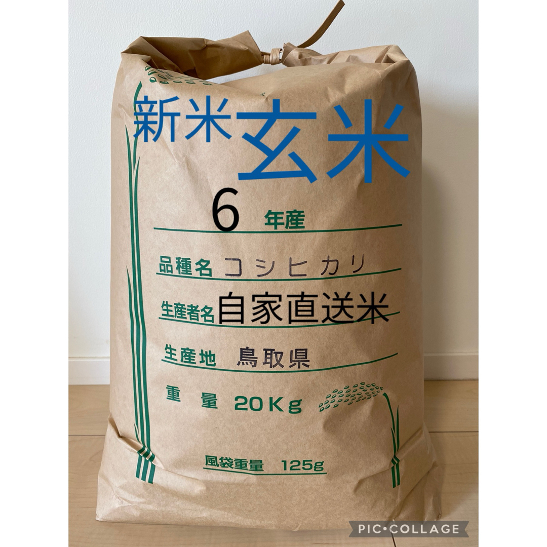玄米》 お米20kg 令和6年 鳥取県産 コシヒカリ《玄米》 玄米》 お米20kg 令和6年 鳥取県産 コシヒカリ《玄米》