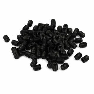 uxcell 止めネジ セット スクリュー DIN916 M3x4mm メタル(トレーニング用品)