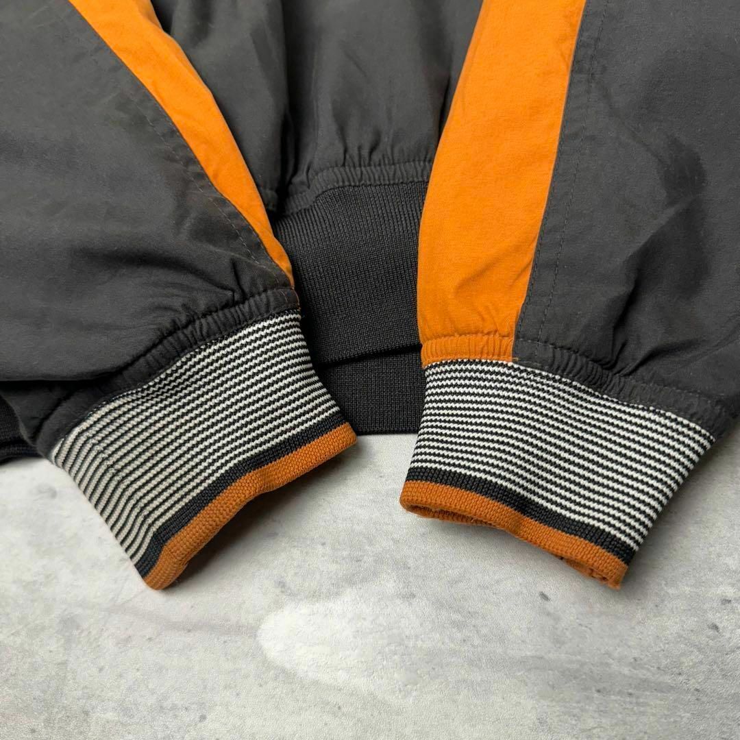 90s USA製 NIKE ビッグロゴ ナイロンプルオーバー L 黒 オレンジ 90s USA製 NIKE ビッグロゴ ナイロンプルオーバー L 黒 オレンジ