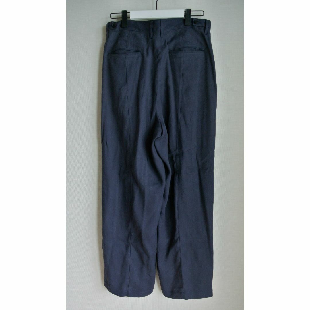 スラックス YOKE LINEN FRONT GATHER WIDE TROUSERS