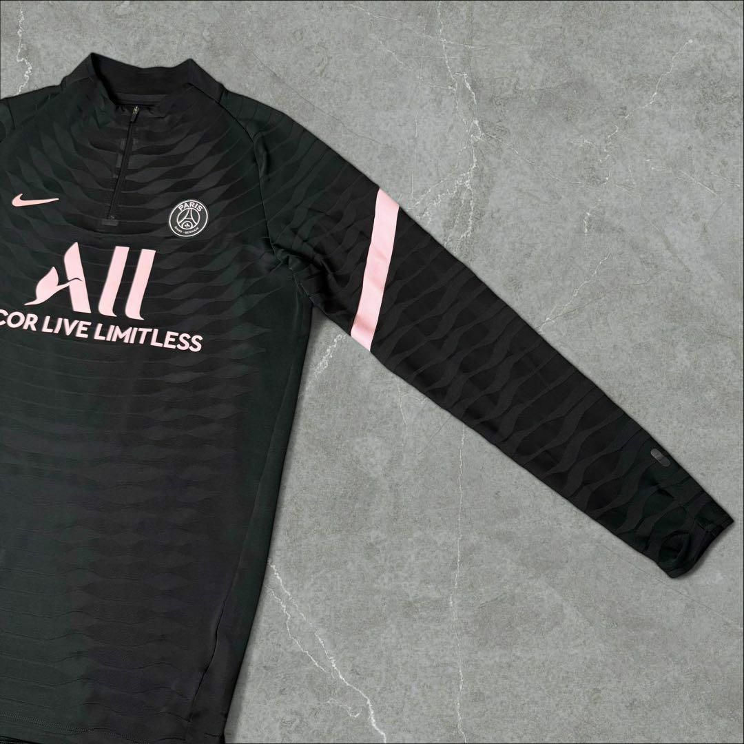 NIKE × パリサンジェルマン PSG ハーフジップ ドリルトップ L 黒 NIKE × パリサンジェルマン PSG ハーフジップ ドリルトップ L 黒