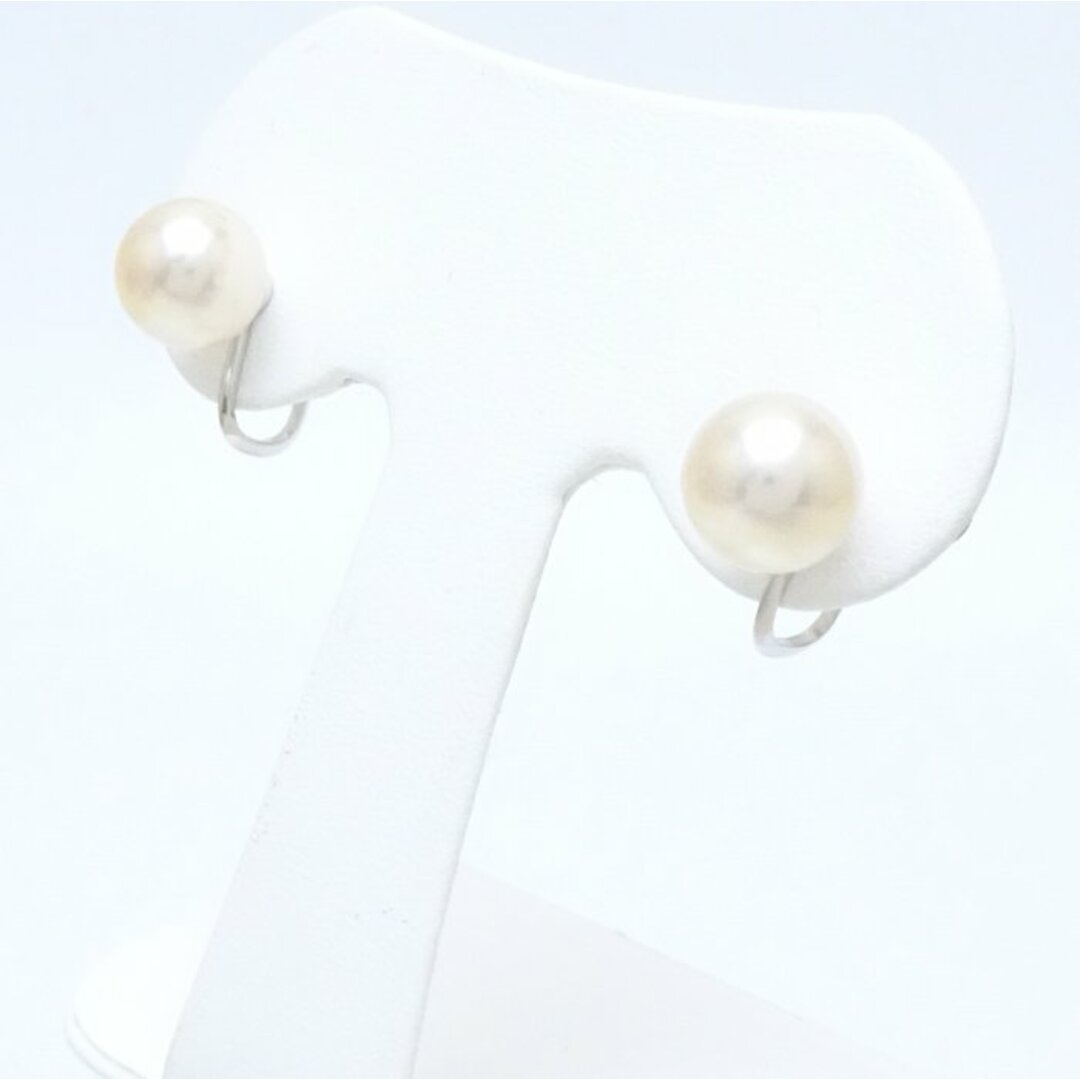 TASAKI 田崎真珠 パール イヤリング 真珠9.0ミリ K14WG ホワイト TASAKI 田崎真珠 パール イヤリング 真珠9.0ミリ K14WG ホワイト