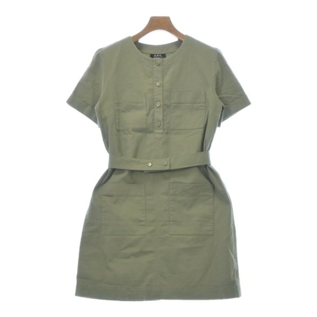 A.P.C. アーペーセー ワンピース 34(XS位) カーキ 【古着】【中古】