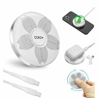 急速ワイヤレス充電❤️充電器 高速無線 Type-C 携帯便利 多機能(バッテリー/充電器)