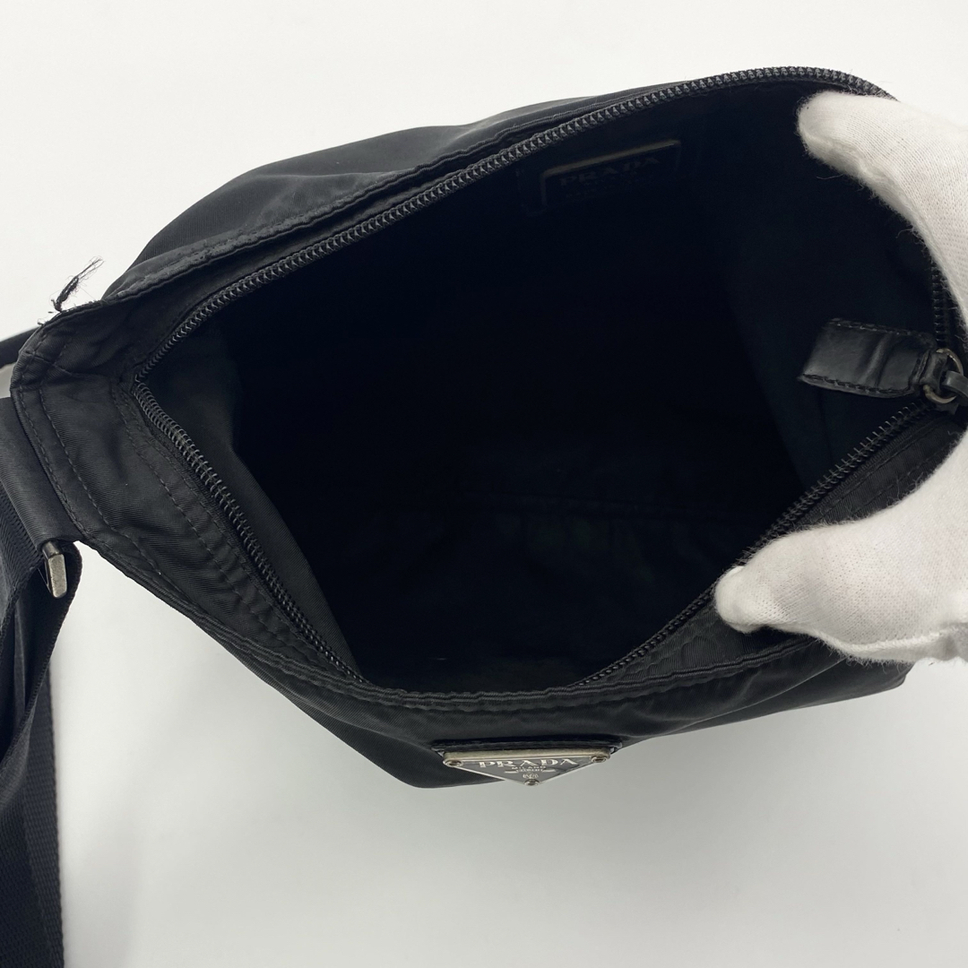 PRADA ショルダーバッグ 三角ロゴ ナイロン×レザー テスート PRADA ショルダーバッグ 三角ロゴ ナイロン×レザー テスート