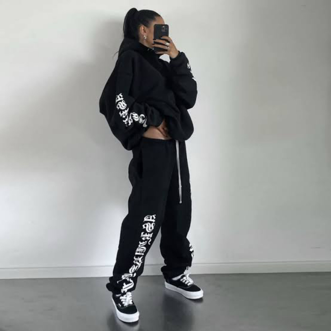 ASKYURSELF】 goth パーカー スウェットパンツ セットアップの ASKYURSELF】 goth パーカー スウェットパンツ セットアップの