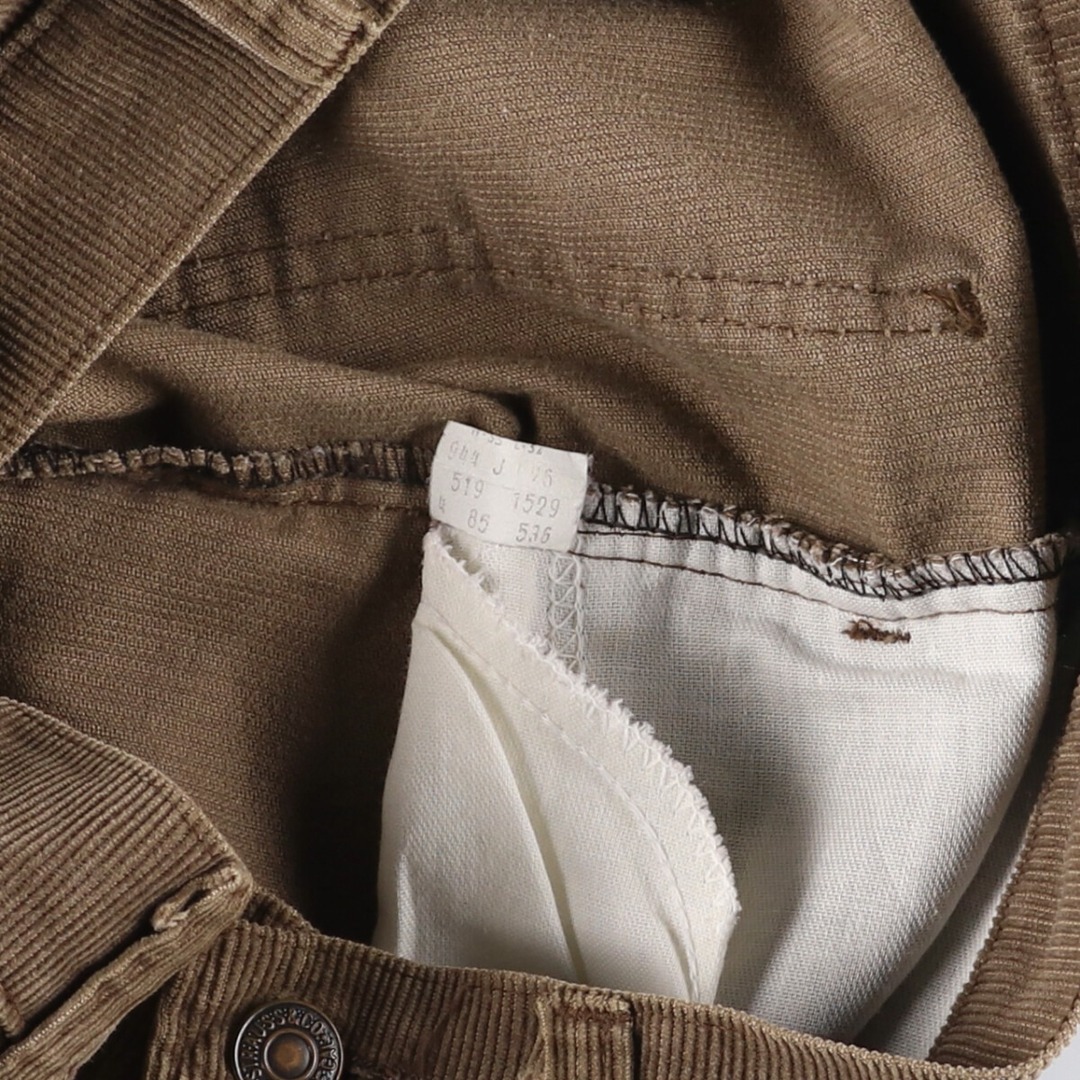 Levi's - 古着 80年代 リーバイス Levi's 519-1529 コーデュロイ Levi's - 古着 80年代 リーバイス Levi's 519-1529 コーデュロイ