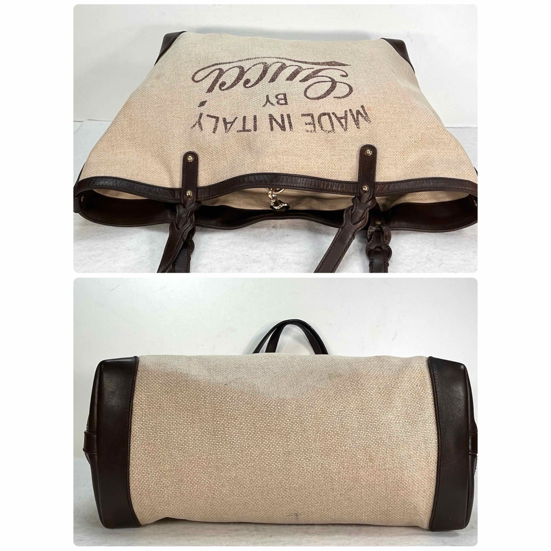100 ％品質保証 GUCCI グッチ クラフト キャンバス トートバッグ ポーチ付き バッグ