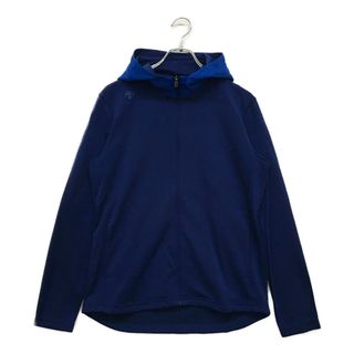 coco 中古 デサントゴルフ DESCENTE GOLF メンズ パーカー L 紺×青 ネイビー 長袖フルジップアウター 中綿入り(ウエア)