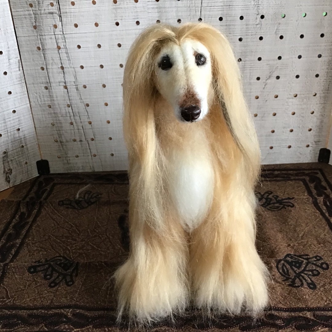 アフガンハウンド　高級ぬいぐるみ　リアルぬいぐるみ　番犬がわり アフガンハウンド 高級ぬいぐるみ リアルぬいぐるみ 番犬がわり 品