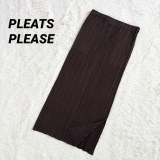 PLEATS PLEASE ISSEY MIYAKE(ロングスカート ・ ブラウン/茶色 PLEATS PLEASE ISSEY MIYAKE(ロングスカート ・ ブラウン/茶色