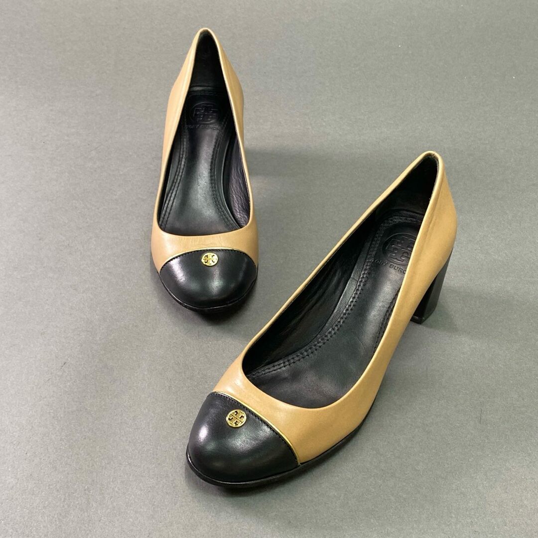 2k6 【美品】TORY BURCH トリーバーチ スモールロゴ バイカラー 2k6 【美品】TORY BURCH トリーバーチ スモールロゴ バイカラー
