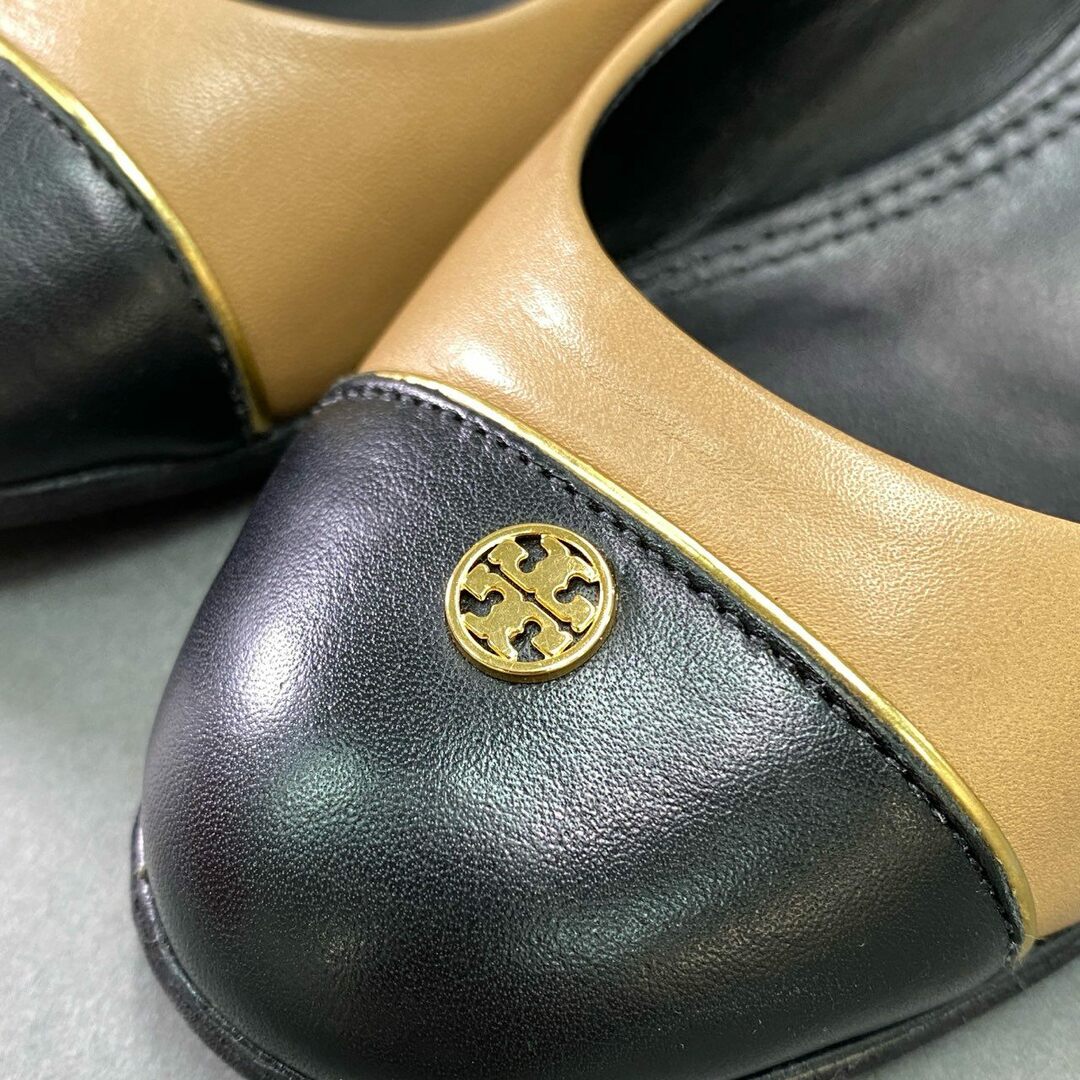 2k6 【美品】TORY BURCH トリーバーチ スモールロゴ バイカラー 2k6 【美品】TORY BURCH トリーバーチ スモールロゴ バイカラー