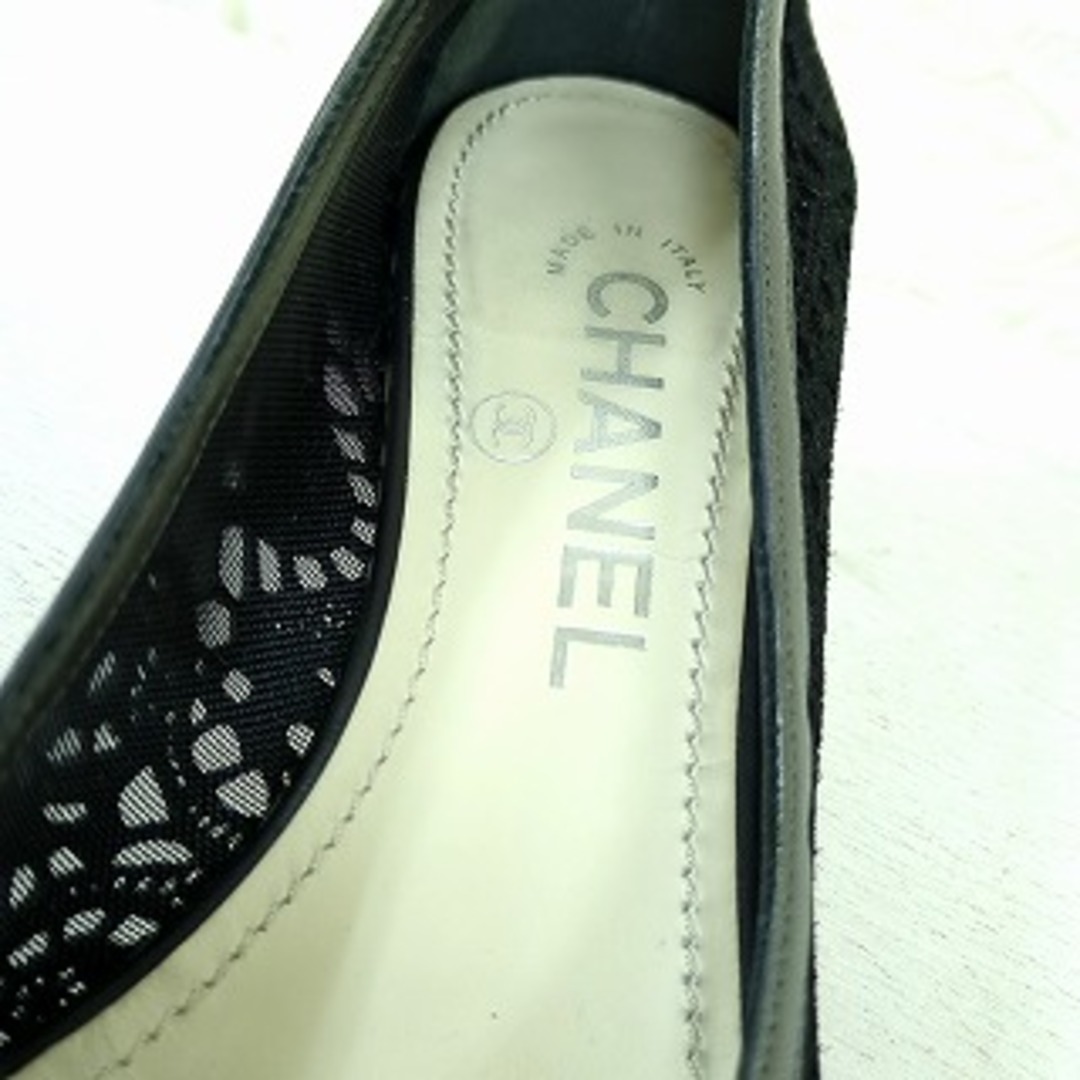 CHANEL - CHANEL シャネル ミュール パンプス ココマーク レース CHANEL - CHANEL シャネル ミュール パンプス ココマーク レース