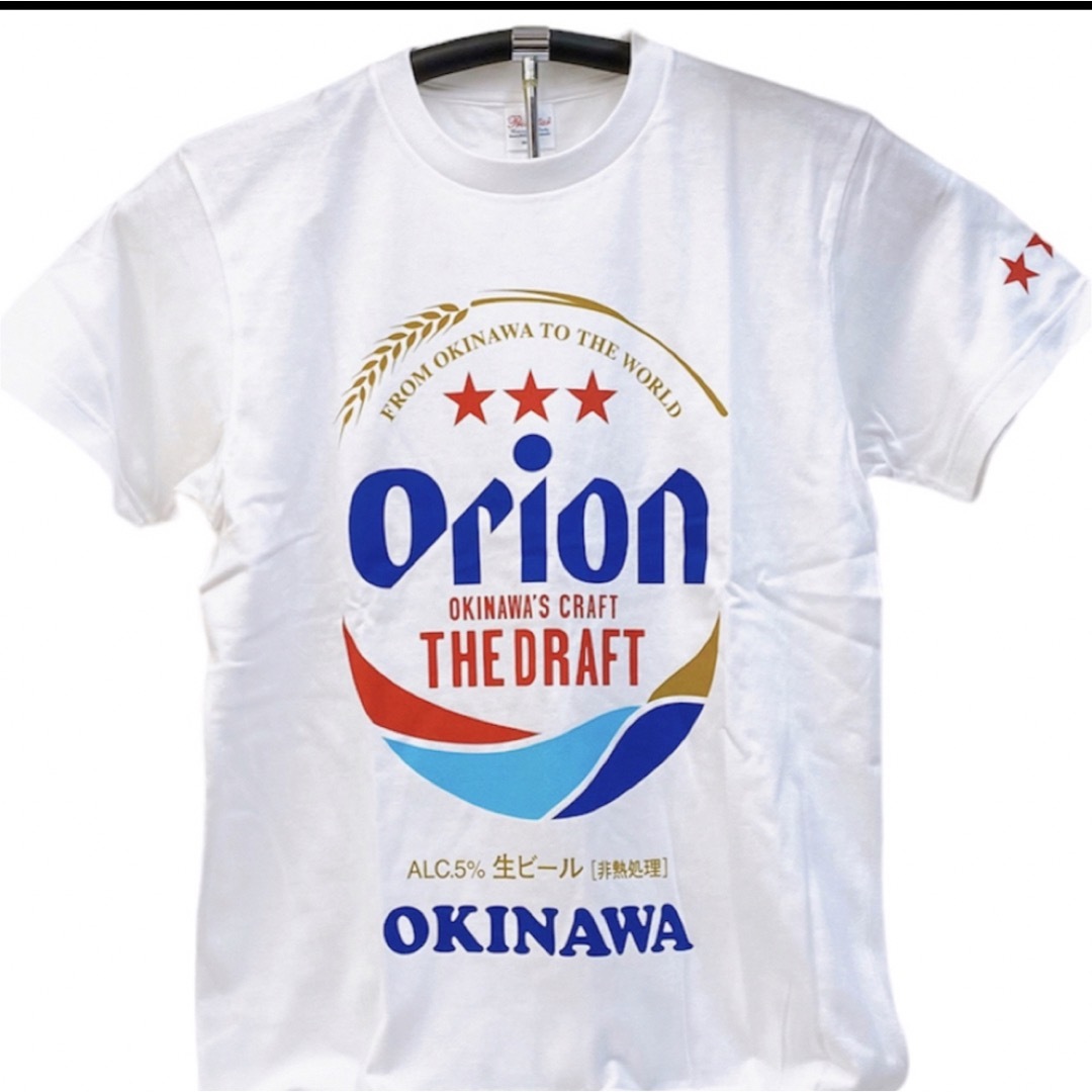 Orion(オリオン)のオリオン Tシャツ BIGロゴ 白 Okinawa メンズのトップス(Tシャツ/カットソー(半袖/袖なし))の商品写真