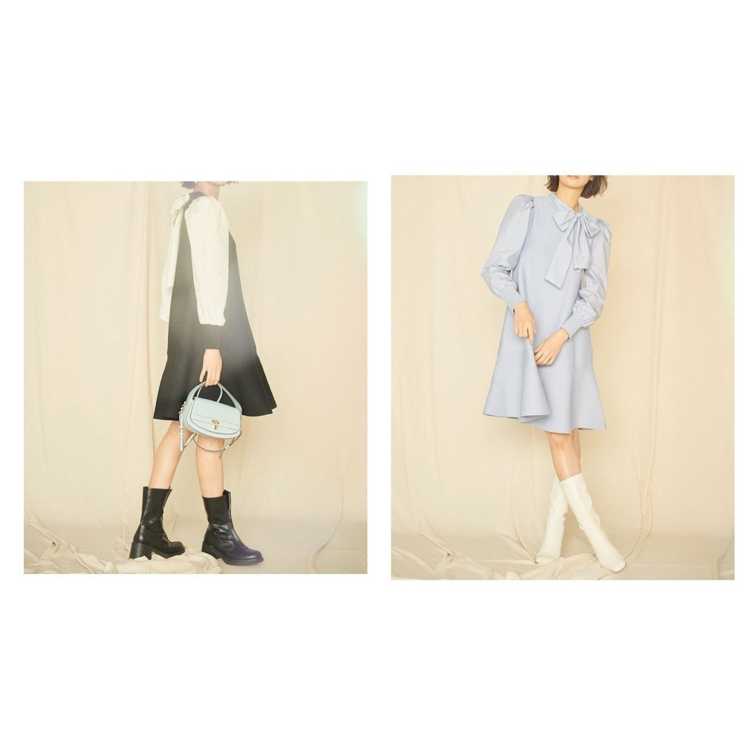 CELFORD - セルフォード celford バックリボンミニワンピース の CELFORD - セルフォード celford バックリボンミニワンピース の