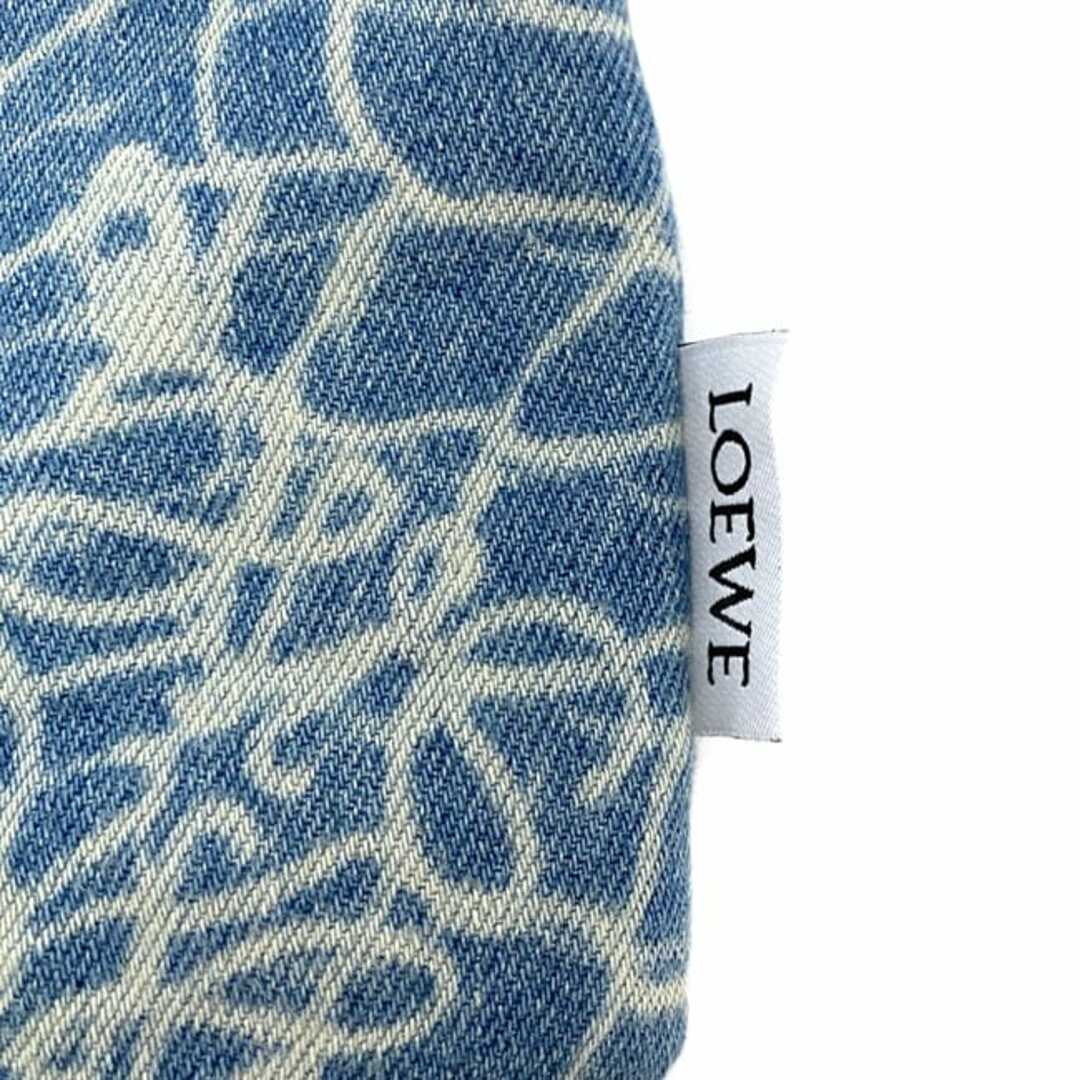 LOEWE - ロエベ 巾着 ポーチ ドローストリング ライトブルー LOEWE - ロエベ 巾着 ポーチ ドローストリング ライトブルー