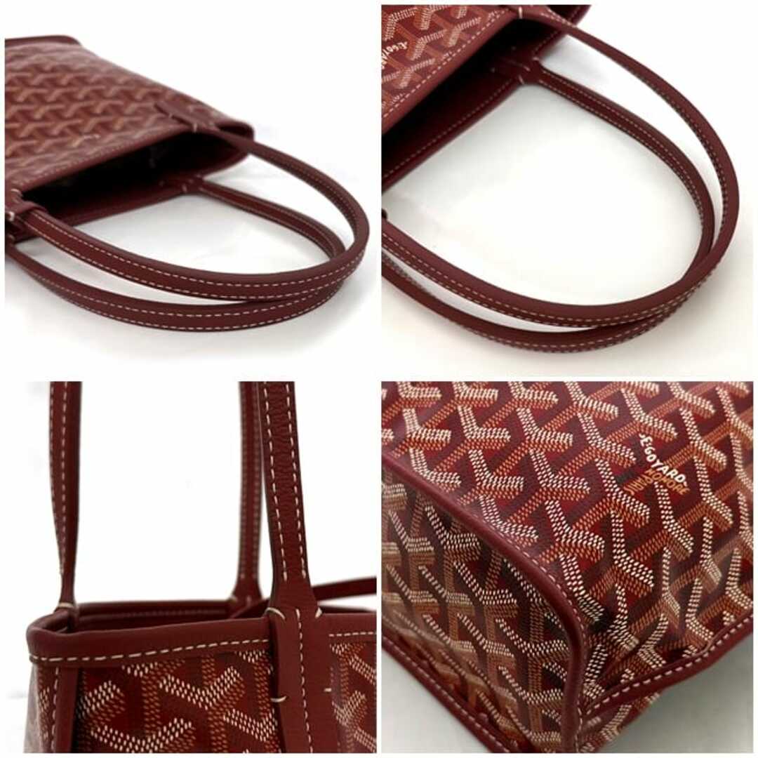 GOYARD - ゴヤール トートバッグ アンジュ ミニ レッド 美品 GOYARD - ゴヤール トートバッグ アンジュ ミニ レッド 美品