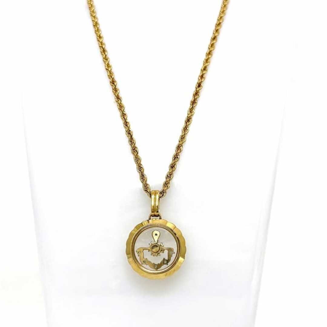ロングネックレス イエローゴールド YG 美品 K18 ダイヤモンド ロングネックレス イエローゴールド YG 美品 K18 ダイヤモンド