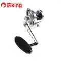 【中古/美品】 シマノ 17 オシアジガー 1500PG 嶋田工房ハンドル90mm、AE85ノブ付 /A017M
