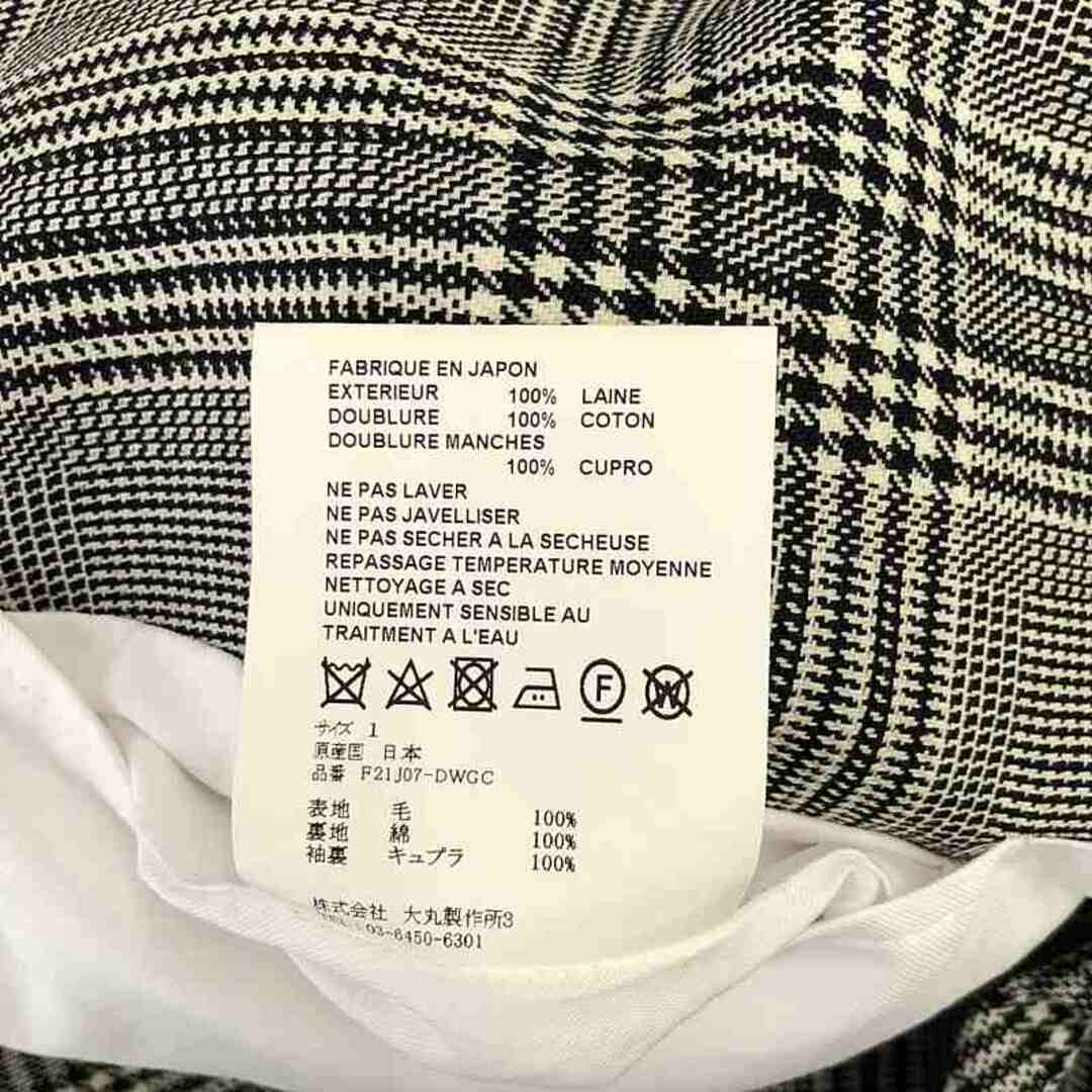 OVERCOAT / オーバーコート | 2021AW | ウール グレンチェック OVERCOAT / オーバーコート | 2021AW | ウール グレンチェック