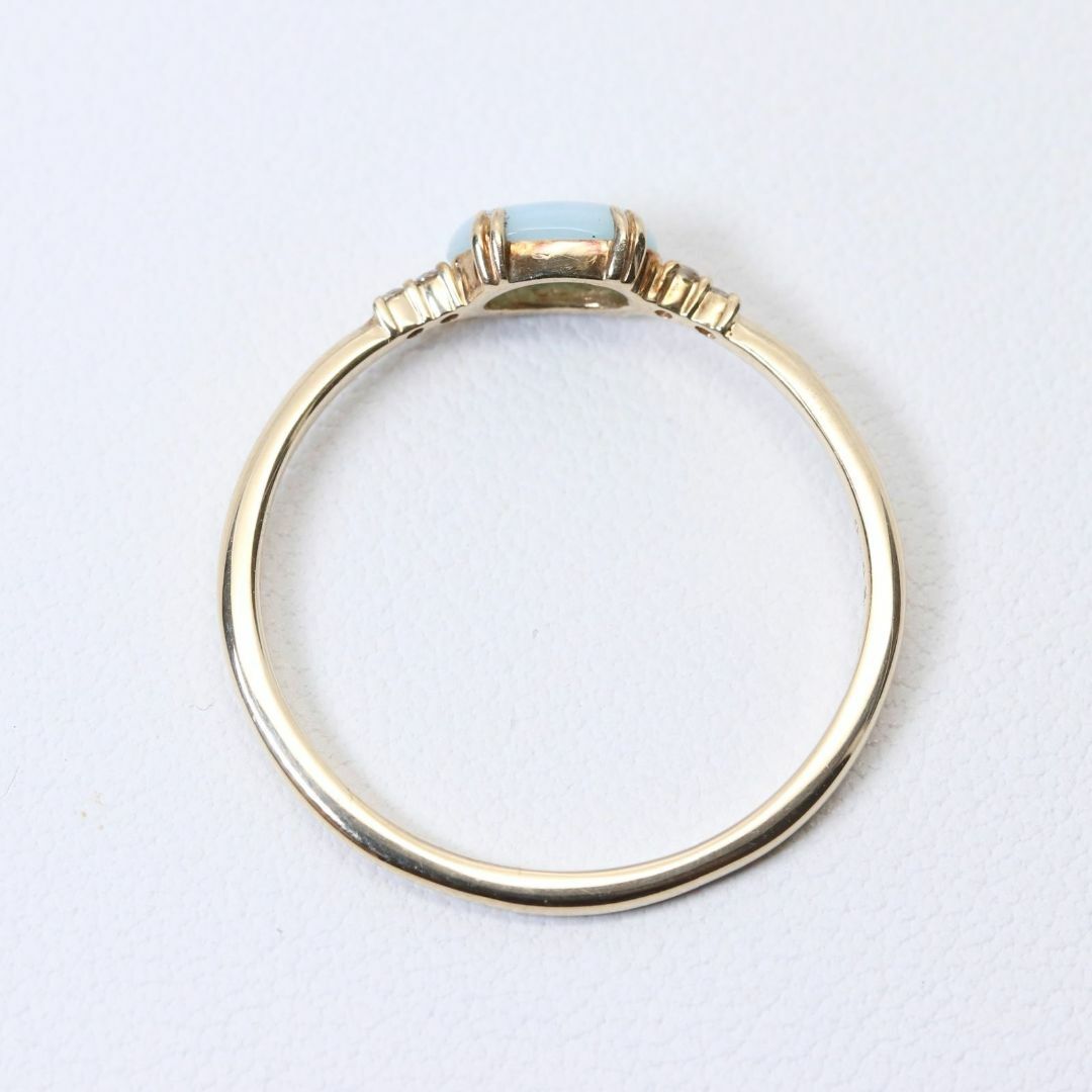 agete - アガット K10 ラリマー ダイヤ 0.02ct リング/24-2945S agete - アガット K10 ラリマー ダイヤ 0.02ct リング/24-2945S