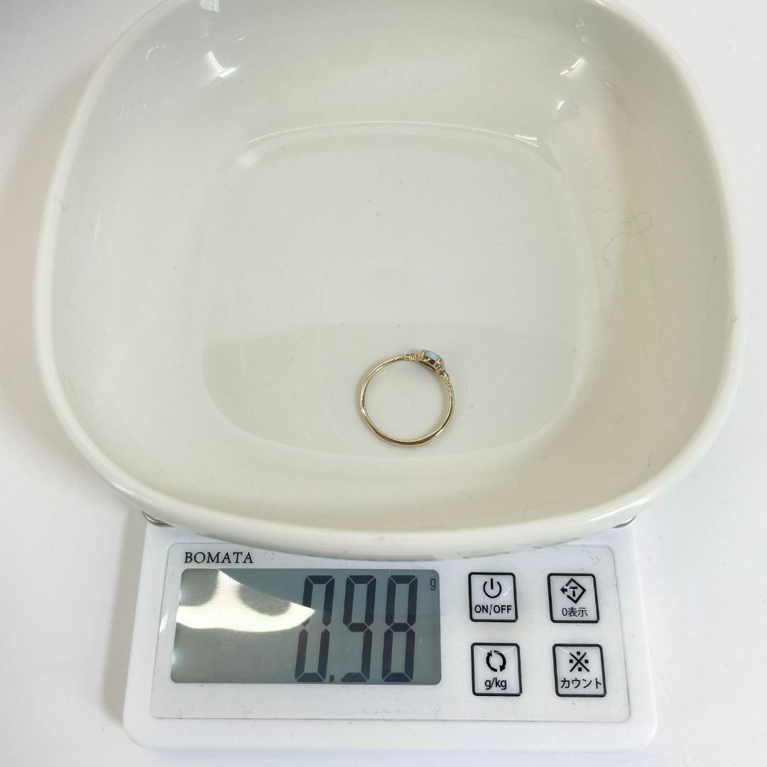 agete - アガット K10 ラリマー ダイヤ 0.02ct リング/24-2945S agete - アガット K10 ラリマー ダイヤ 0.02ct リング/24-2945S