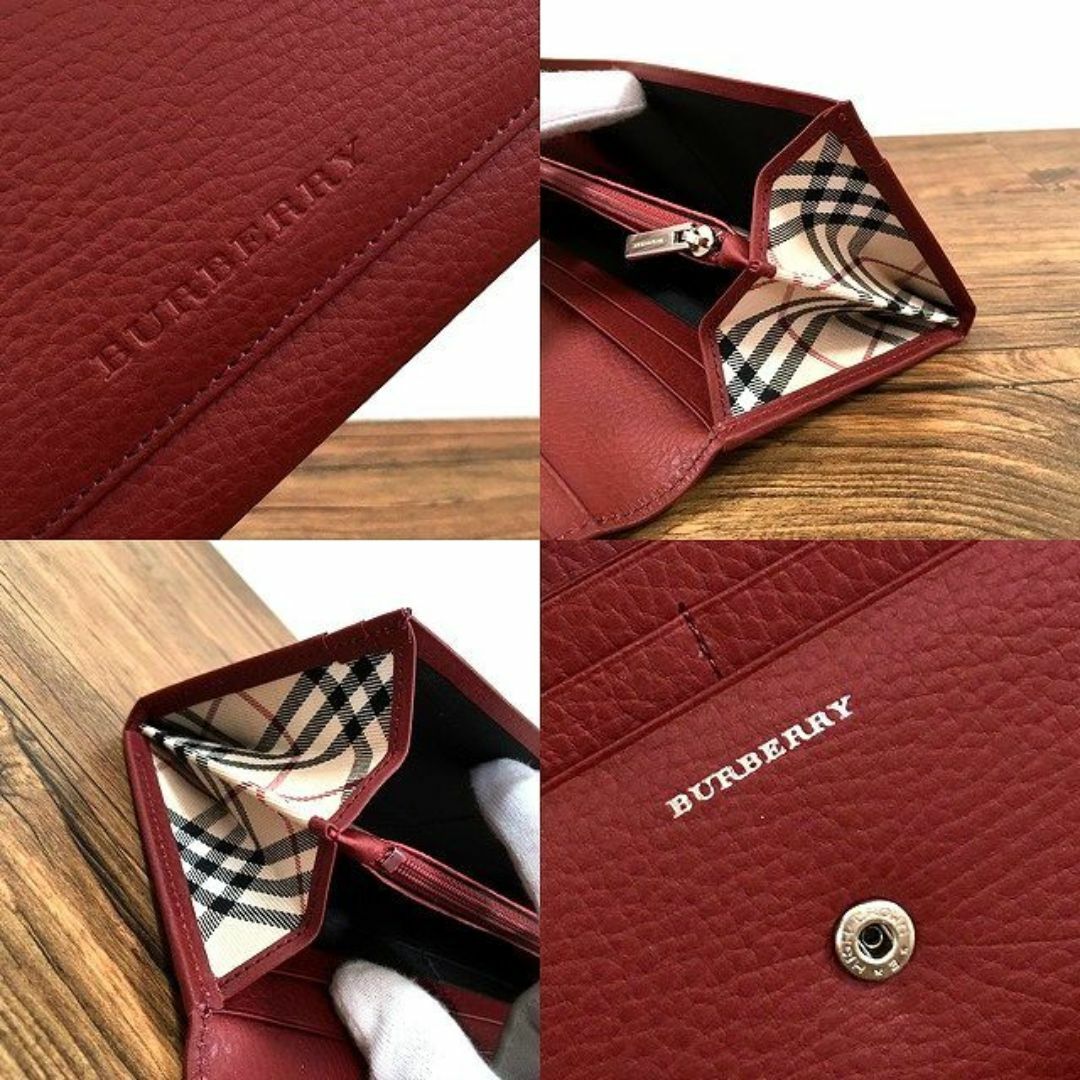 BURBERRY - 送料込み! 未使用品 BURBERRY 長財布 レッド BURBERRY - 送料込み! 未使用品 BURBERRY 長財布 レッド
