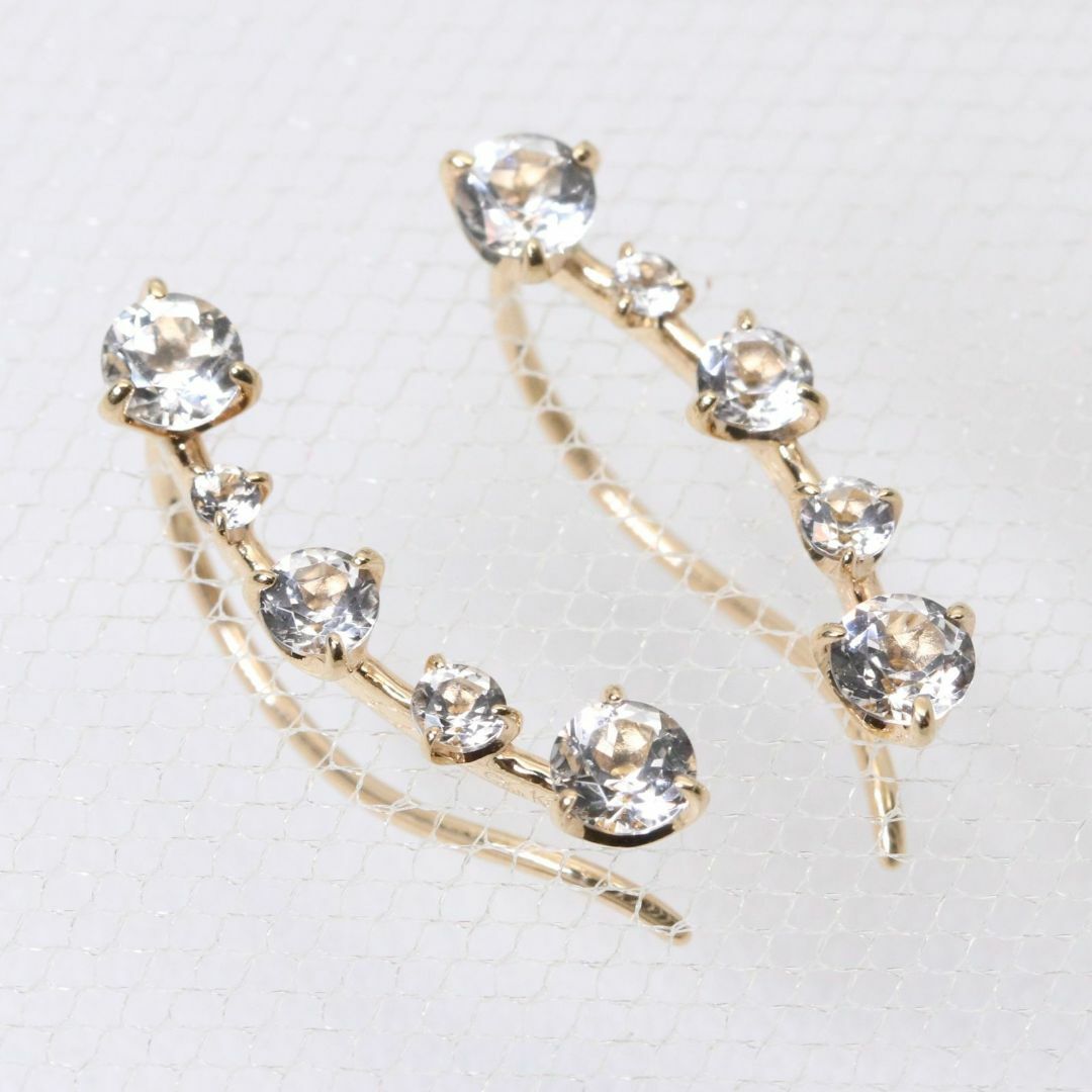STAR JEWELRY - 美品 スタージュエリー K10 ホワイトトパーズ STAR JEWELRY - 美品 スタージュエリー K10 ホワイトトパーズ