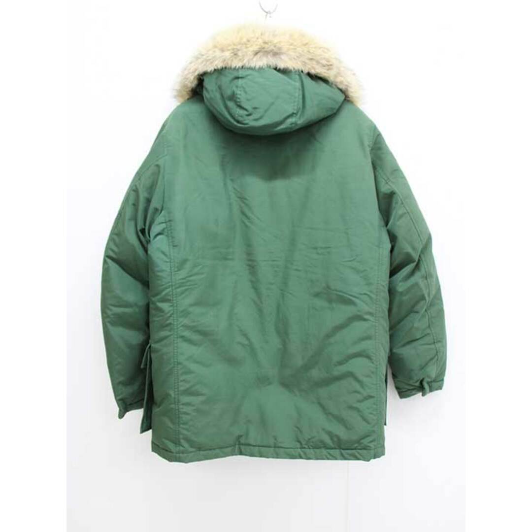 【冬物 新入荷】‡WOOLRICH/ウールリッチ‡ダウンジャケット/1302045/アウター/長袖/ミドル丈 グリーン/緑 メンズ L【中古】冬  otr 1001142