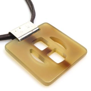 エルメス(HERMES)のエルメス HERMES ネックレス バッファローホーン ブラウン系 レディース 送料無料【中古】 r10024a(ネックレス)