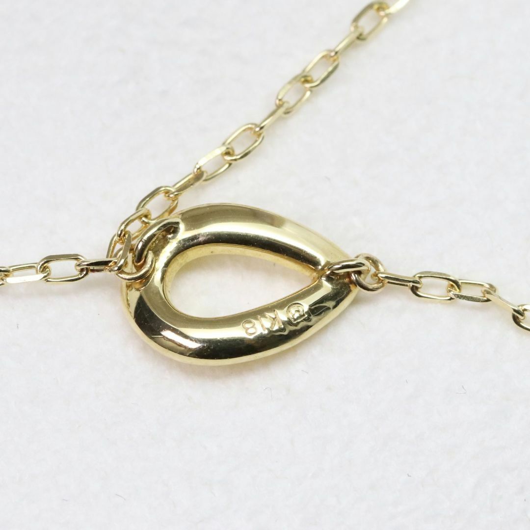 MIKIMOTO - 美品 ミキモト K18 Y字 ドロップ パール ネックレス MIKIMOTO - 美品 ミキモト K18 Y字 ドロップ パール ネックレス