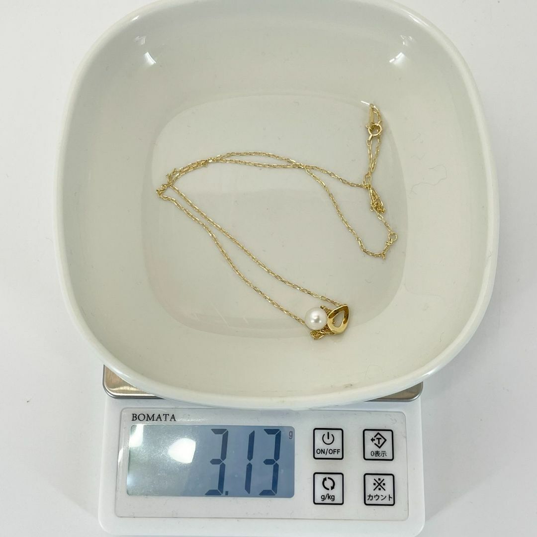 MIKIMOTO - 美品 ミキモト K18 Y字 ドロップ パール ネックレス MIKIMOTO - 美品 ミキモト K18 Y字 ドロップ パール ネックレス