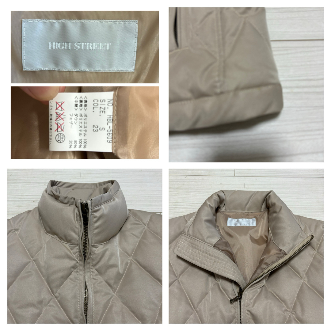 HIGH STREET - 新品同様□HIGH STREET□ダウンジャケット キルト HIGH STREET - 新品同様□HIGH STREET□ダウンジャケット キルト
