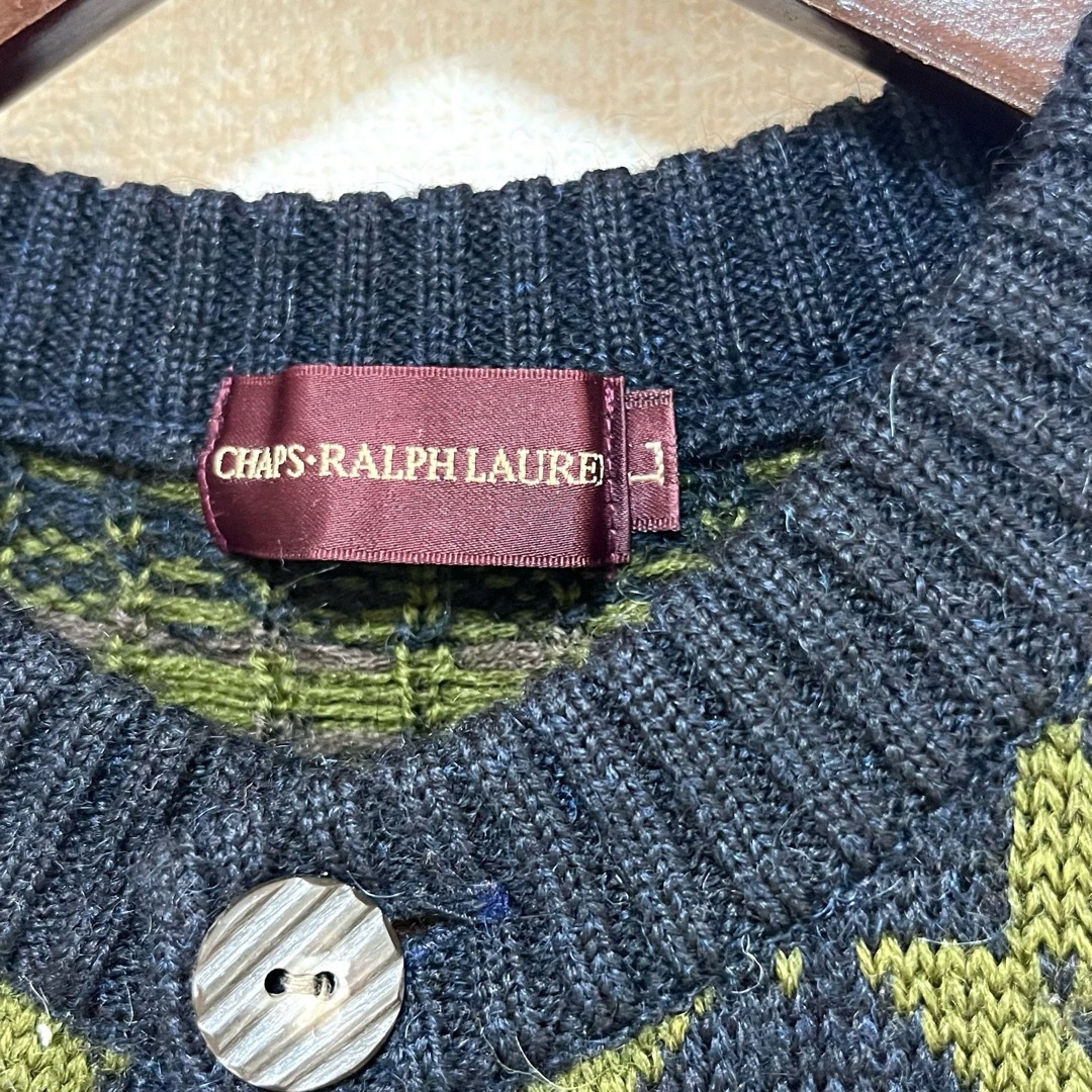 Ralph Lauren - ☆ラルフローレン チャプス 総柄カーディガン Ralph Lauren - ☆ラルフローレン チャプス 総柄カーディガン