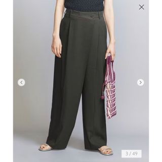 ビューティアンドユースユナイテッドアローズ(BEAUTY&YOUTH UNITED ARROWS)のBEAUTY&YOUTH  ポプリンラップ　ワイドパンツ(カジュアルパンツ)