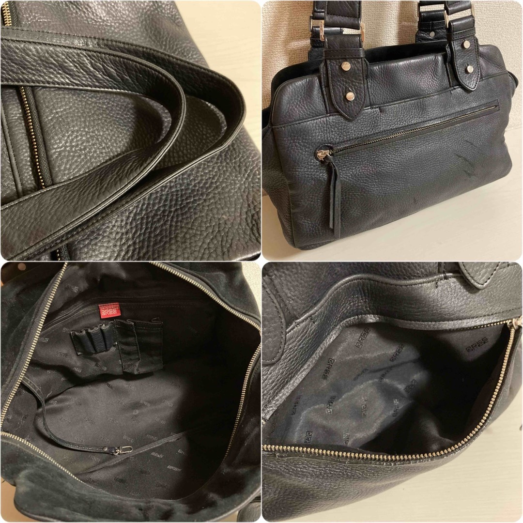 BREE ✳︎ ブリー 】トートバッグ 黒 ボストンバッグ 肩掛け BREE ✳︎ ブリー 】トートバッグ 黒 ボストンバッグ 肩掛け