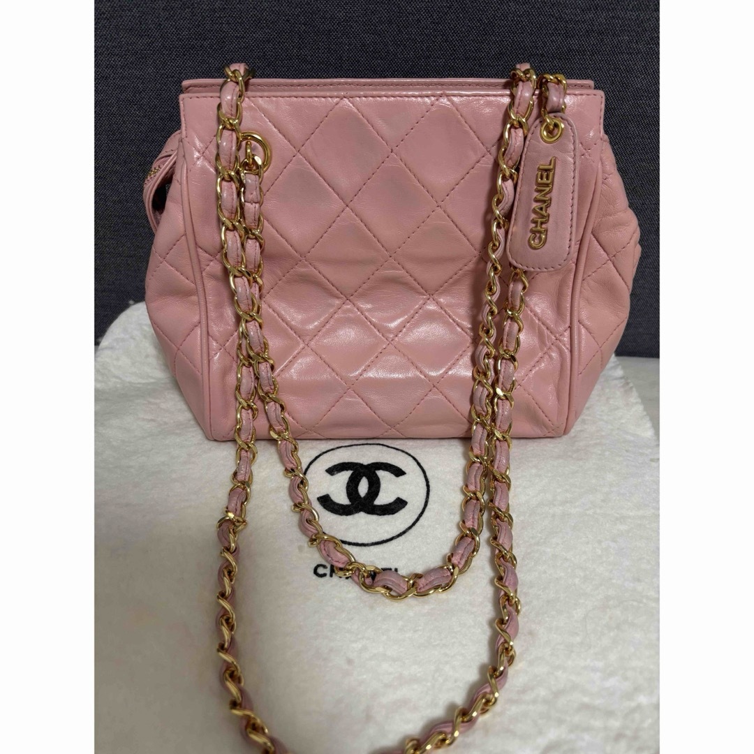 CHANEL - あんしん鑑定済!CHANEL ピンク マトラッセ チェーン CHANEL - あんしん鑑定済!CHANEL ピンク マトラッセ チェーン